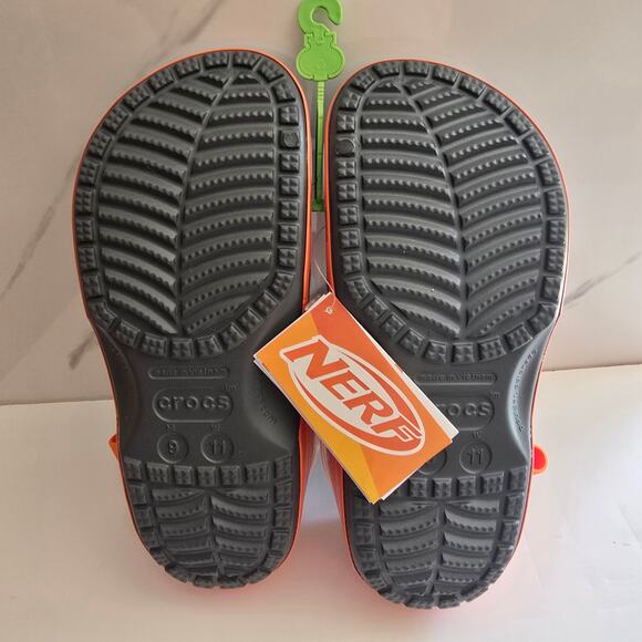 NWT Nerf x Crocs Classic Clog Blue Orange Size 9M/11W Hasbro FUN main image 4